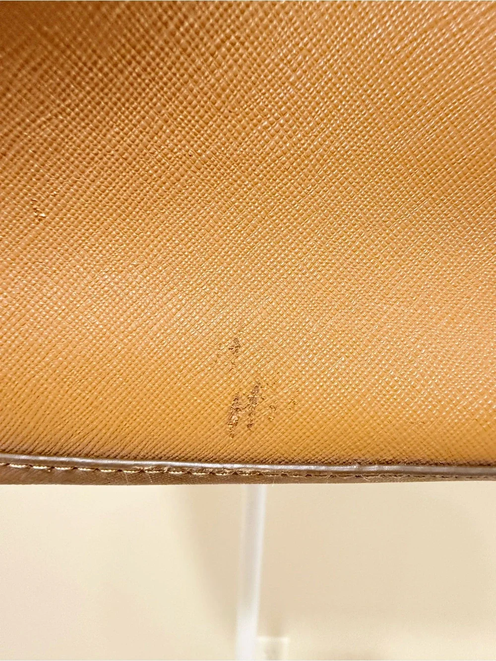 Tory Burch Cognac Leather Tote with Gold Logo